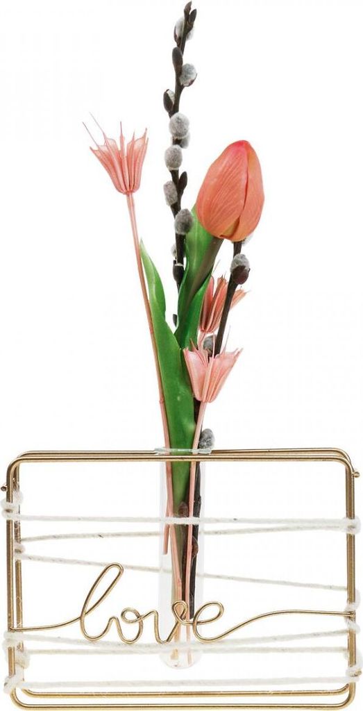 Reagenzglashalter Metall Vase 11,5cm Hochzeit Deko Gold