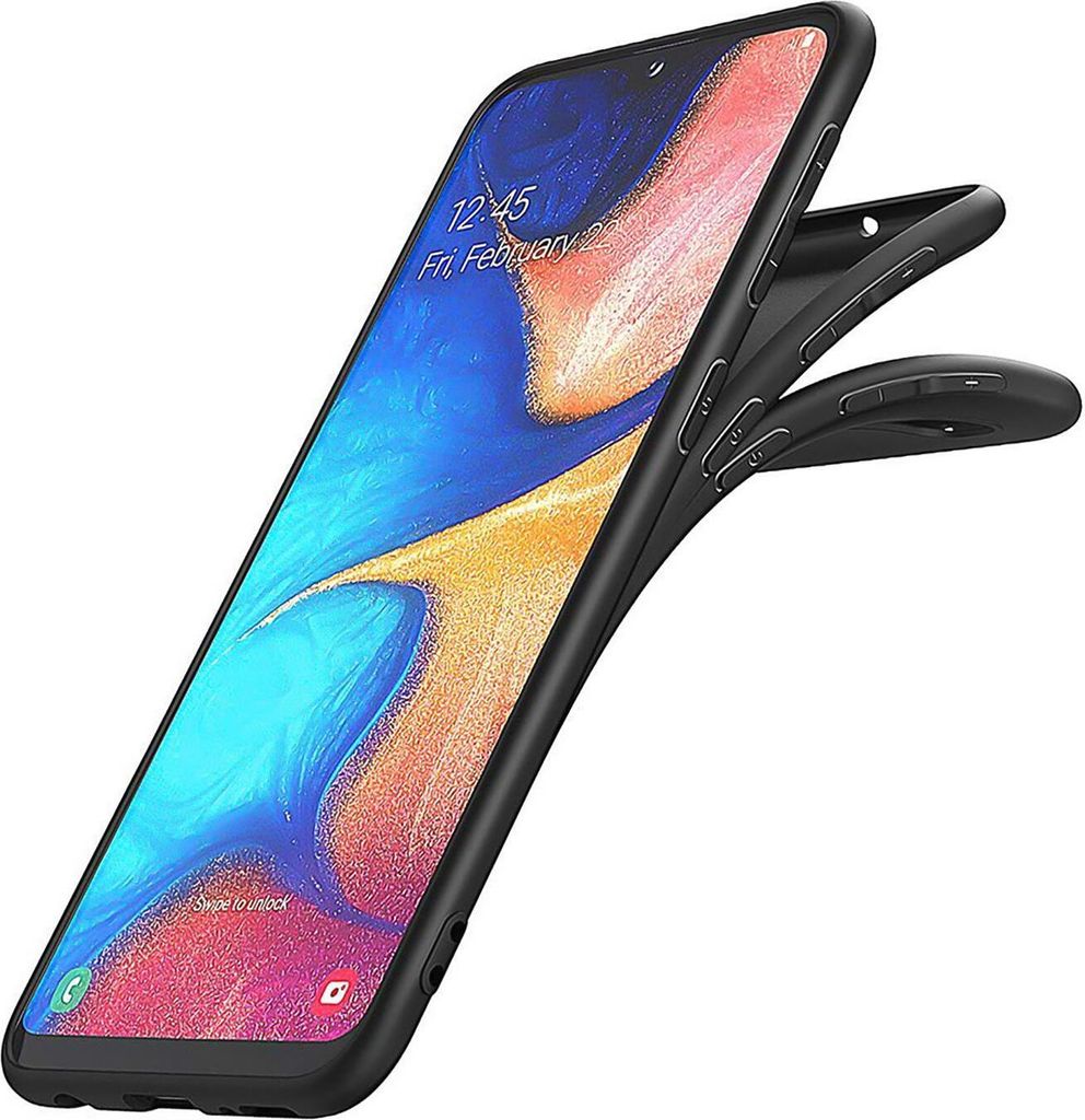Silikon Hülle für Samsung Galaxy A20e Schutzhülle Matt Produktbild 2