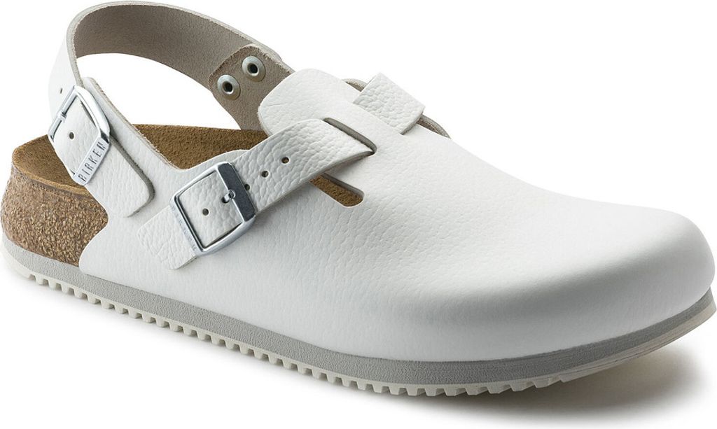 Birkenstock Tokio Weiß Superlaufsohle Naturleder Größe: 45 Normal