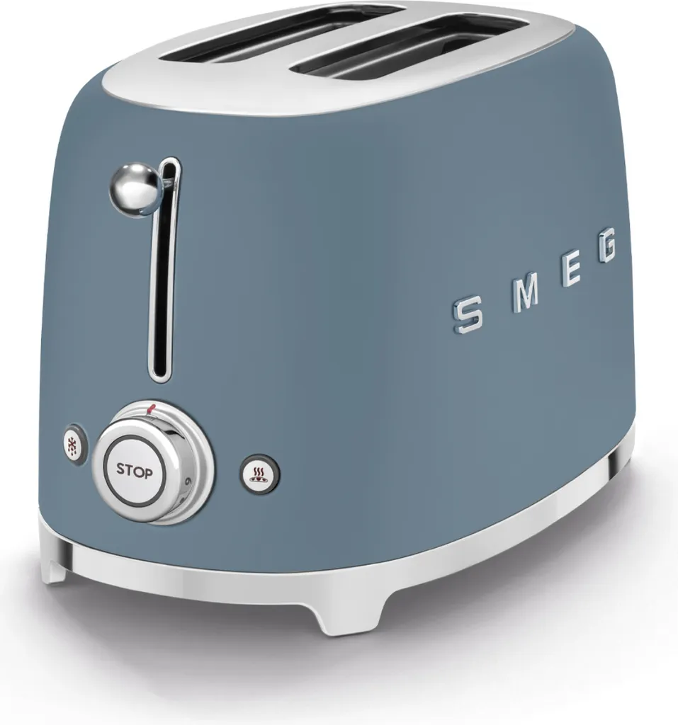 Grille-pain 2 fentes Smeg TSF01SBMEU Bleu Orage Mat 950W Années 50