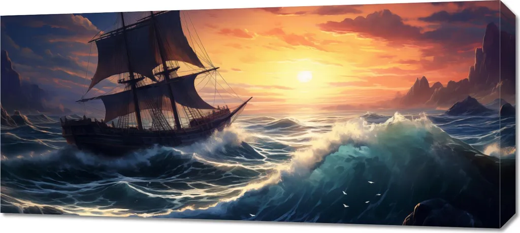 Image Océan 90x40 cm : Donnez du Volume à vos Murs avec ces Vagues
