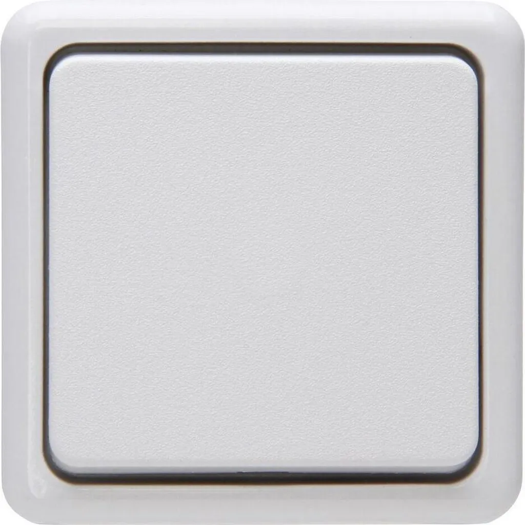 Bouton-poussoir mural en saillie blanc arctique KOPP pour éclairage intérieur