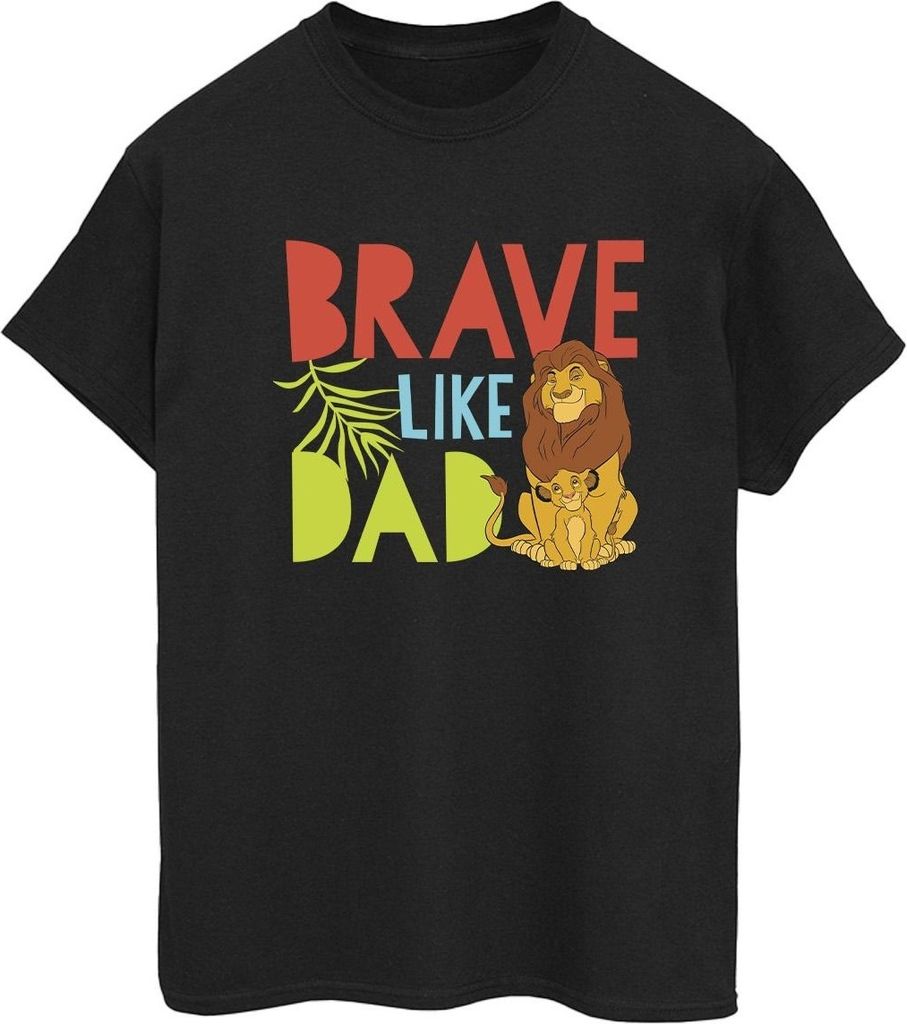 Disney - "The Lion King Brave Like Dad" T-Shirt für Damen BI29570 (L) (Schwarz)