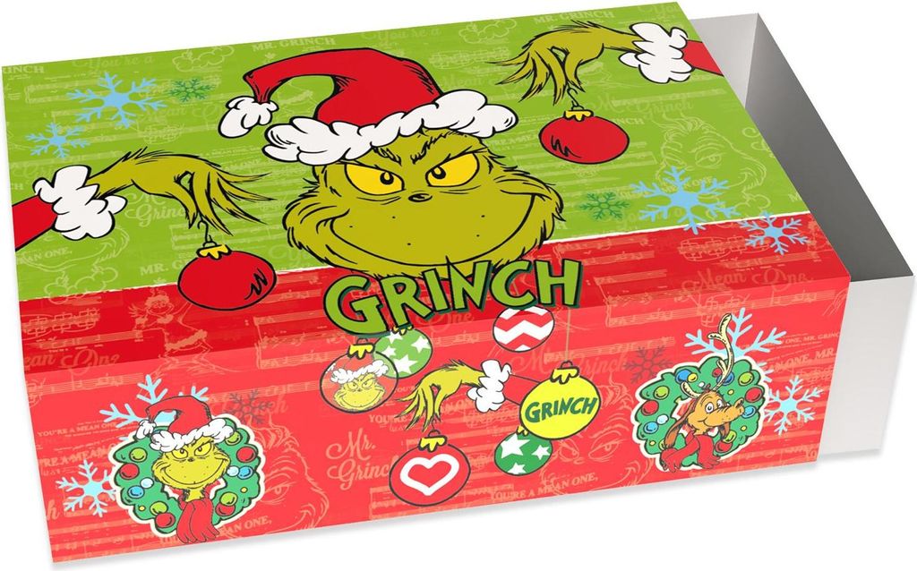 The Grinch Geschenkschachtel Motiv 1 – Geschenkbox Weihnachten, Geschenkverpackung Party