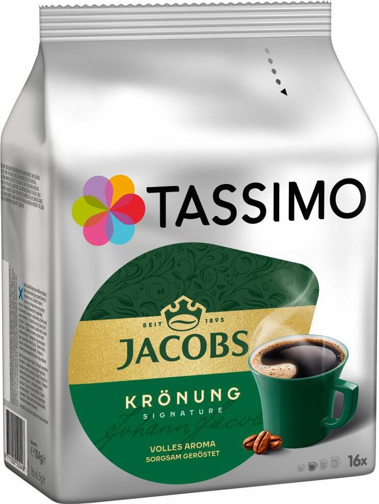 Tassimo Jacobs Krönung mit dem Verwöhnaroma | 16 T Discs, Produktbild 
