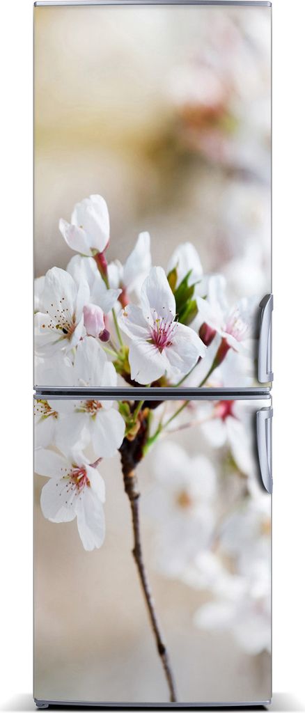 Tulup Kühlschrankdekoration - Magnetmatte - 70 cm x 190 cm - Magnet auf dem Kühlschrank - Kirschblüten