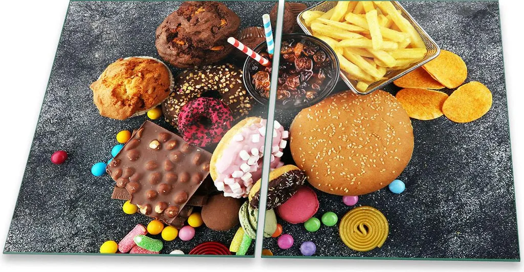 Copri Piano Cottura Vetro Temperato 2 Pezzi 40x52 | Protezione Ceramica