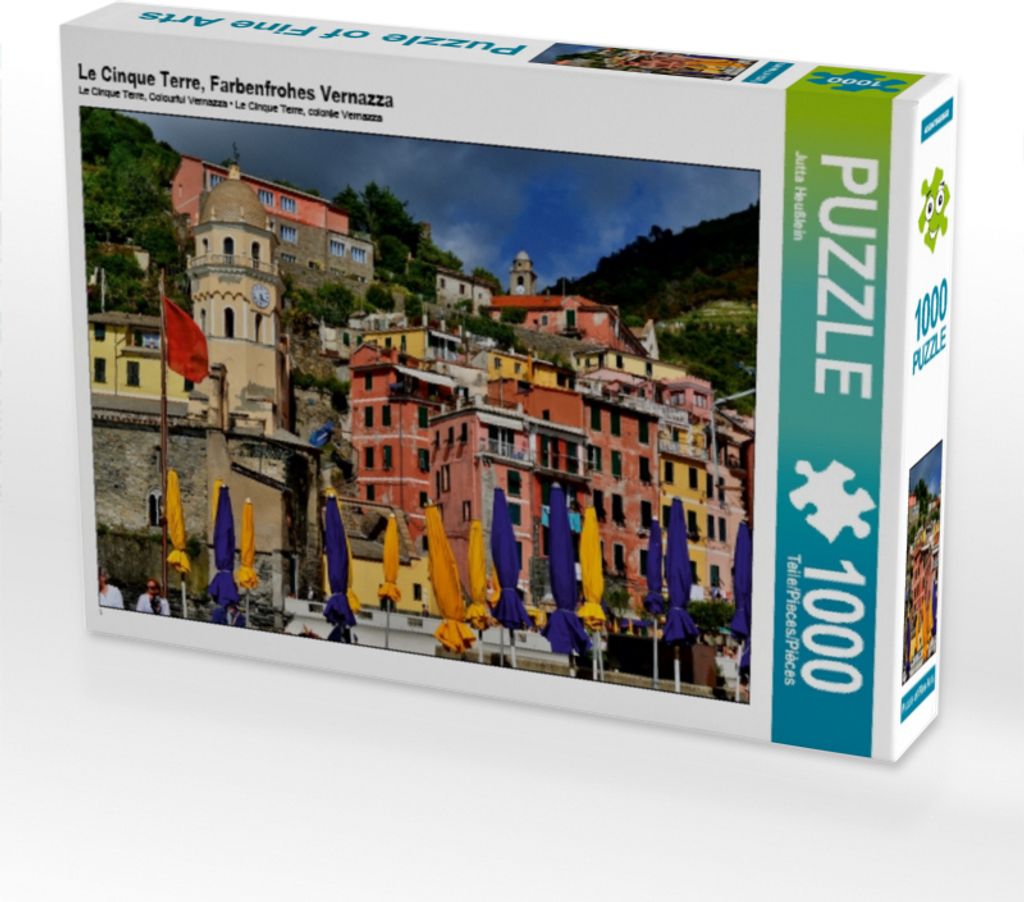Calvendo Le Cinque Terre, Farbenfrohes Vernazza 1000 Teile Puzzle quer 640x480mm, Heußlein Jutta; 7428477