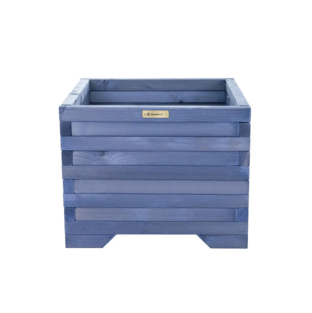 Bac à fleurs en bois 50x50cm anthracite haute qualité et durable