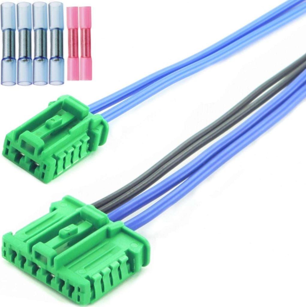 Overdrive-Racing Reparatursatz Stecker 2 + 4-Polig Grün Widerstand Heizgebläse Passend Für 7701048390 7701207718 6441L2 F657165W/M