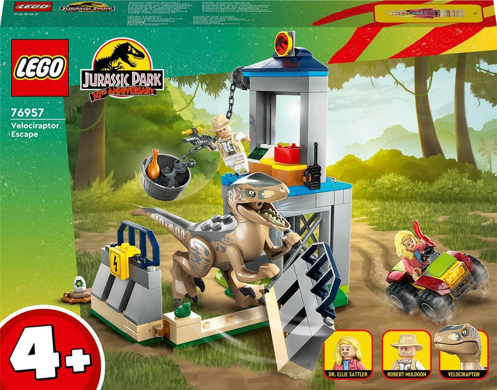 LEGO 76957 Jurassic Park Flucht des Velociraptors, Produktbild 