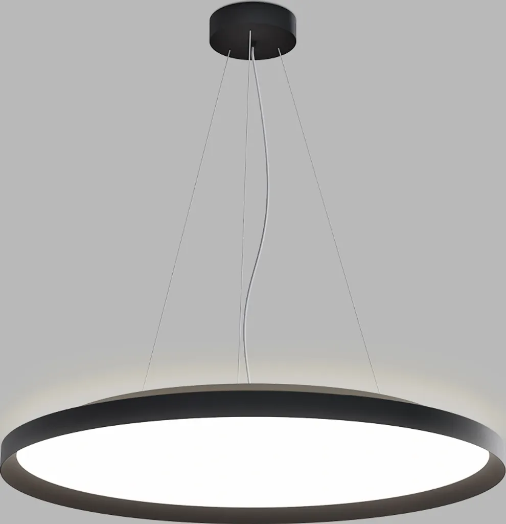 Lustre Suspension LED Circulaire MOON Design Moderne 2CCT Noir Ø 40cm - 7