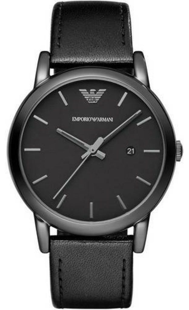 Emporio Armani AR1732 zegarek męski skórzany pasek data Zdjęcie produktu 