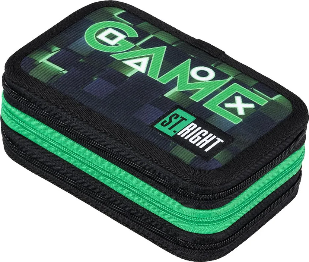 Astuccio 3 Lembi St.Right Verde Gioco: Design Moderno e Funzionalità