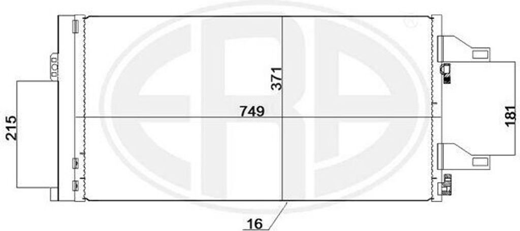 ERA 667247 Kondensator Klimaanlage Klimakondensator für OPEL Movano C Kastenwagen (U9) +Trockner