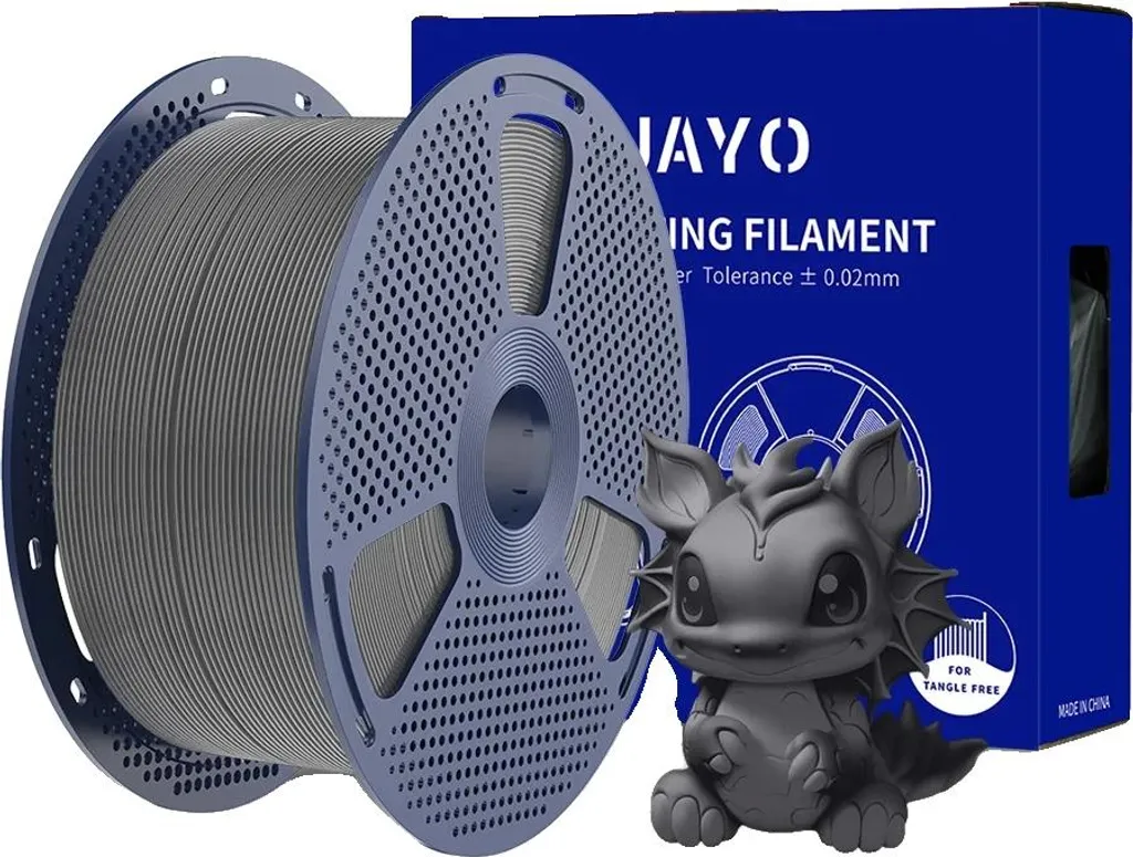 Filament 3D Gris 5KG Anti-Nœuds PLAYG : Fini les Échecs d'Impression FDM