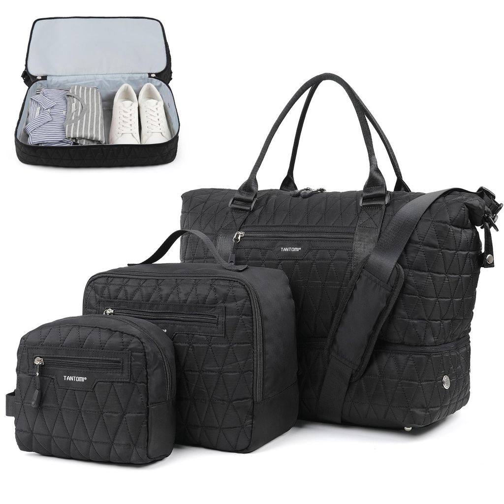 Reisetasche Set Damen , 46x23x35cm Weekender Handgepäck Produktbild 
