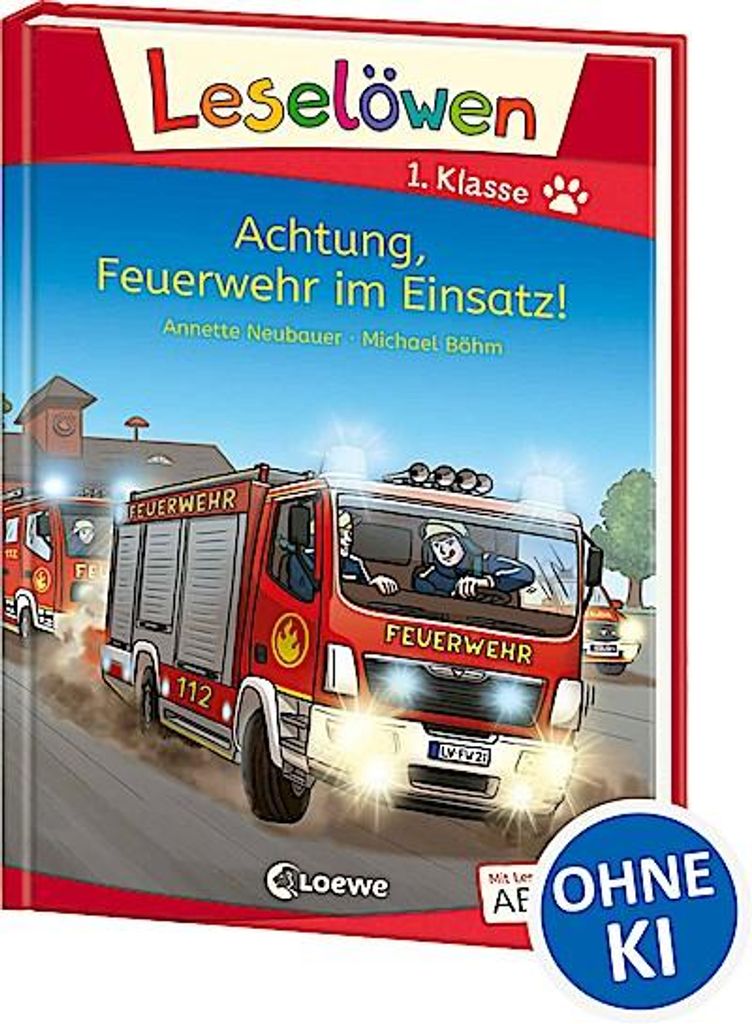 Leselöwen 1. Klasse - Achtung, Feuerwehr im Einsatz! Immagine del prodotto 