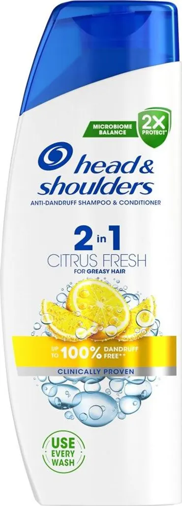Shampoing Anti-Démangeaison Head and Shoulders Citrus Fresh Rapide 2in1
