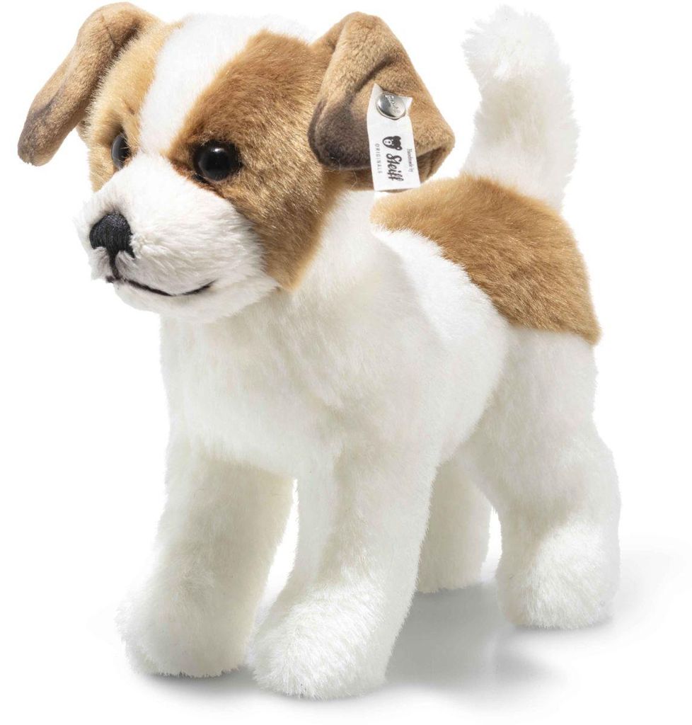 Steiff Terrie Hund 17, weiß/braun, stehend Produktbild 