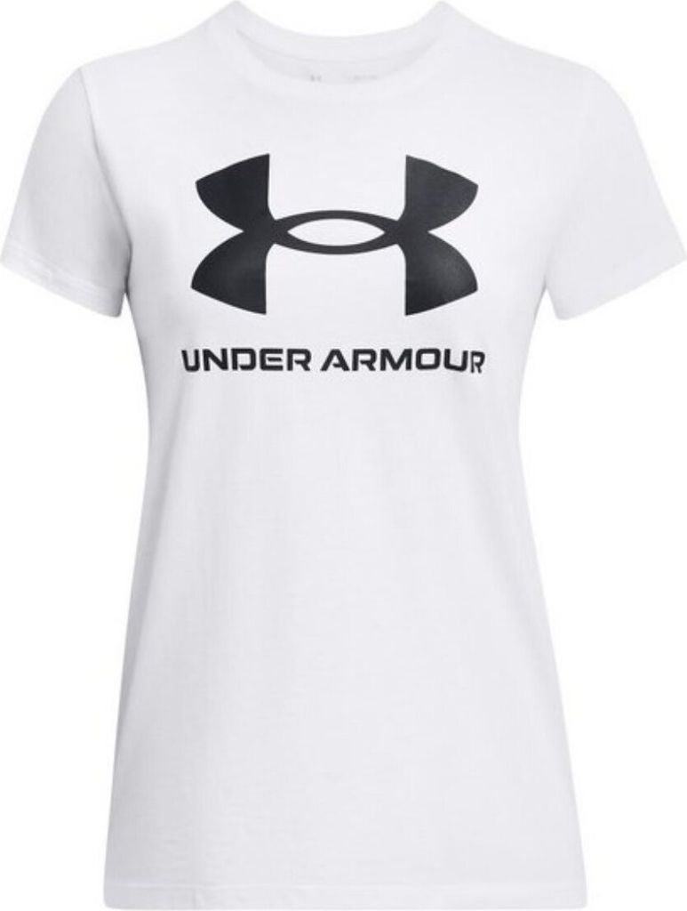 Under Armour Ua W Sportstyle Logo T-Shirt Ss-White 1356305-111__SM