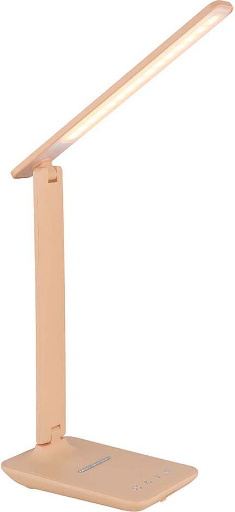 LED Tischleuchte, Touchdimmer, CCT, pfirsichfarben, H 56,5 cm