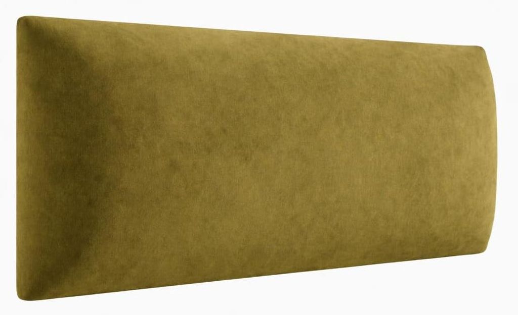 Angelo | Wandkissen - Wandpolster - 3D Wandpaneele Bett - 80x30 cm - Grün - Gepolstert Paneele Wand - RECHTECK
