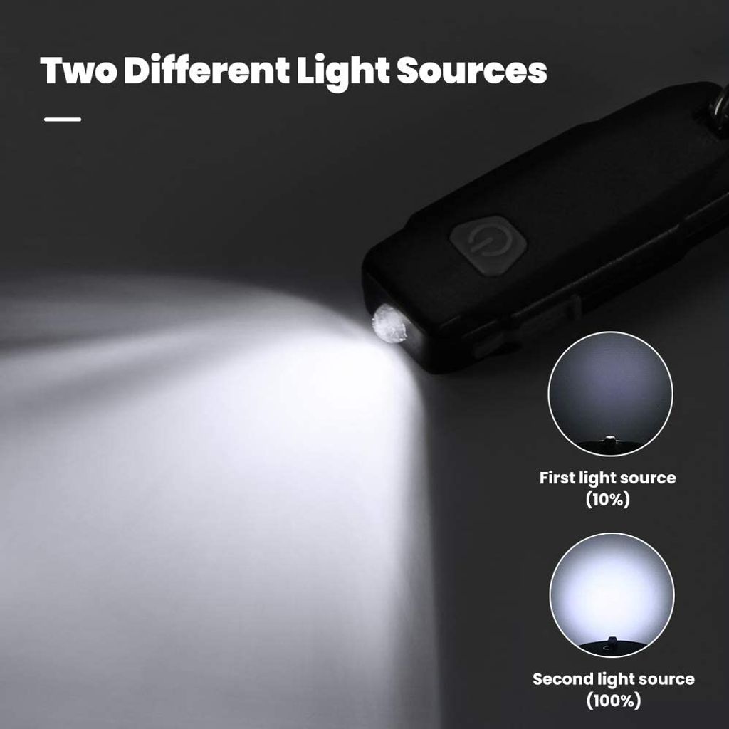 Produktbild von Mini Taschenlampe Schlüsselanhänger Licht Handlampe