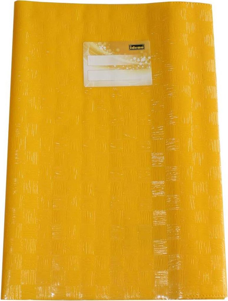 10 Heftumschläge / Hefthüllen DIN A4 / Baststruktur / Farbe: gelb
