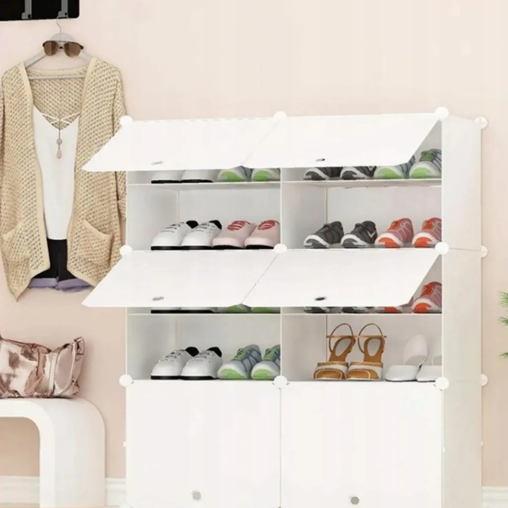 Étagère à chaussures modulable et armoire de rangement gain de place