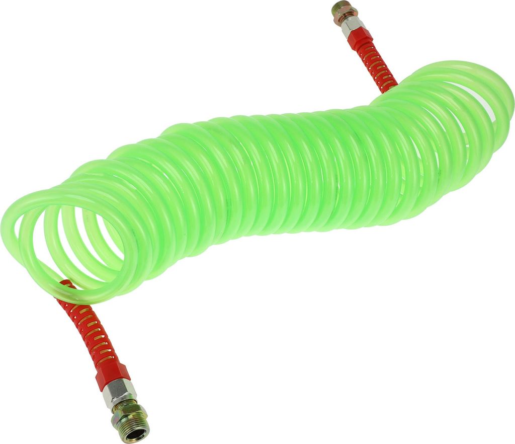 28,5 Kreisluftbremsleitung Ölkühler gewickelt Kurzschwanzleitung Bremsleitungsspule für Lastwagen Traktoren Montage mit M22x1,5 NPT Fitting Grü...