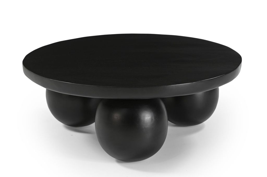 Marmoholz - Runder Couchtisch Siena Ø80 x H30 cm aus Produktbild 