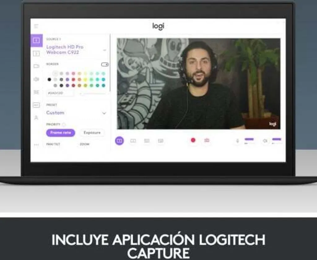 Logitech C922 Pro Stream Webcam 1080p : Correction Faible Luminosité - 34