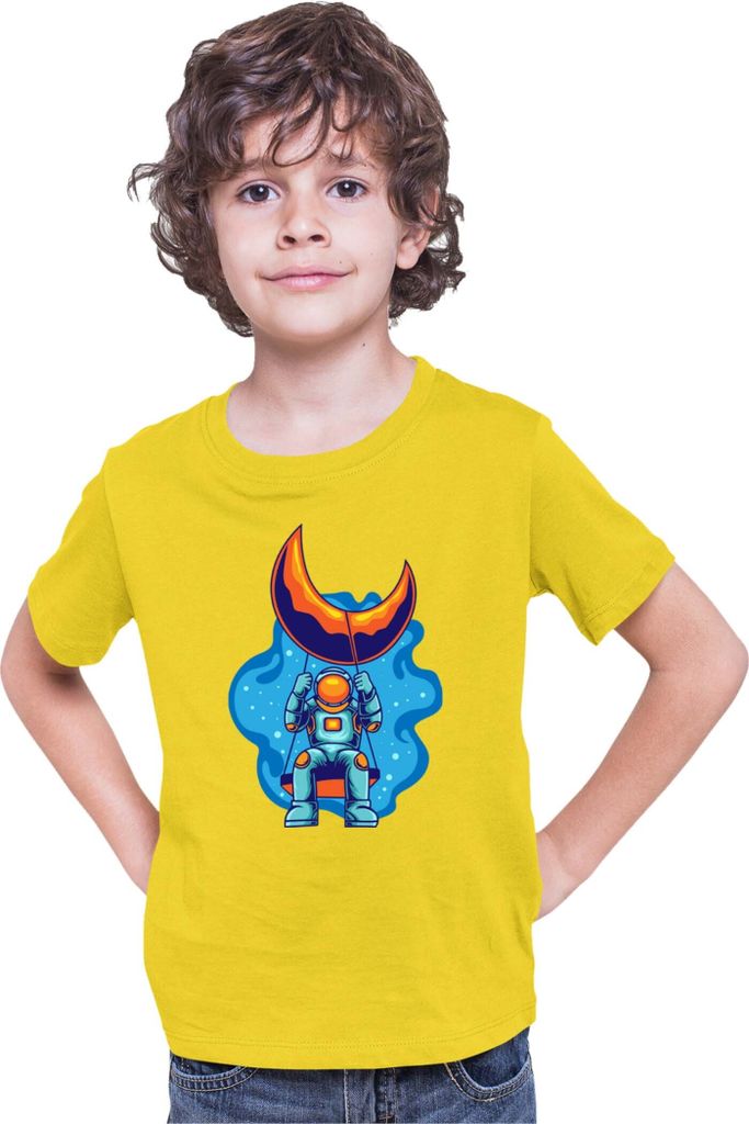 Kinder T-Shirt Nasa Space Theme Nasa 004, 9-11 Jahr - 140 / Gelb
