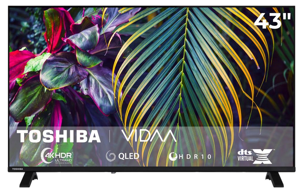 Toshiba 43QV1563DDW 43 Zoll QLED Smart TV VIDAA 4K Produktbild 