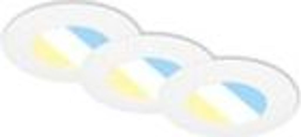 Briloner Leuchten SELECT FLAT LED 3er Set Einbauleuchten 3x LED CCT Dimmbar 4,9 W 580 lm Kunststoff Weiß