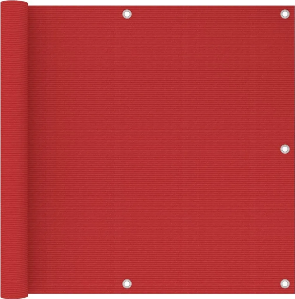 Design New Balcony Privacy Screen Red 90x500 cm HDPE - Ombrelloni Mobili2025 CHY6016774 1pacco