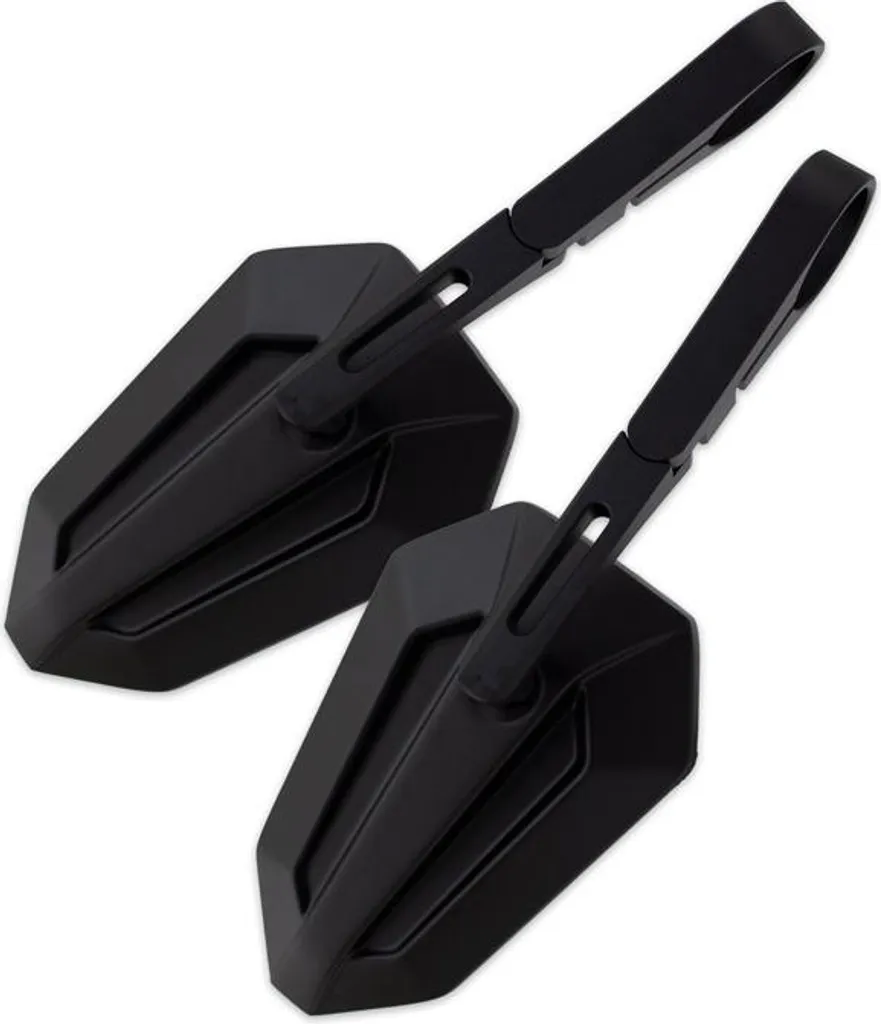 Rétroviseur STREAM 10 alu noir D30 usiné CNC haute finition de guidon