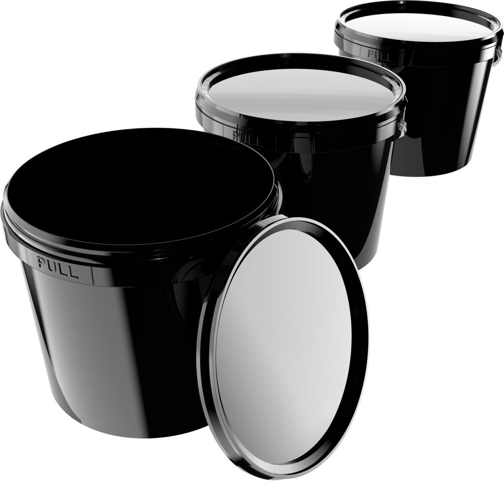 Kunststoffeimer mit Deckel | rund 5L | PP | Produktbild 