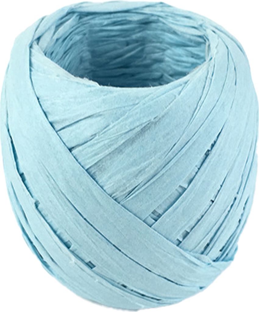 1 Rollpapierband-Verschleiß-resistenter Mehrzweck 17 Farben Raffia Ribbon Paper Seil für Geschenk-Hellblau