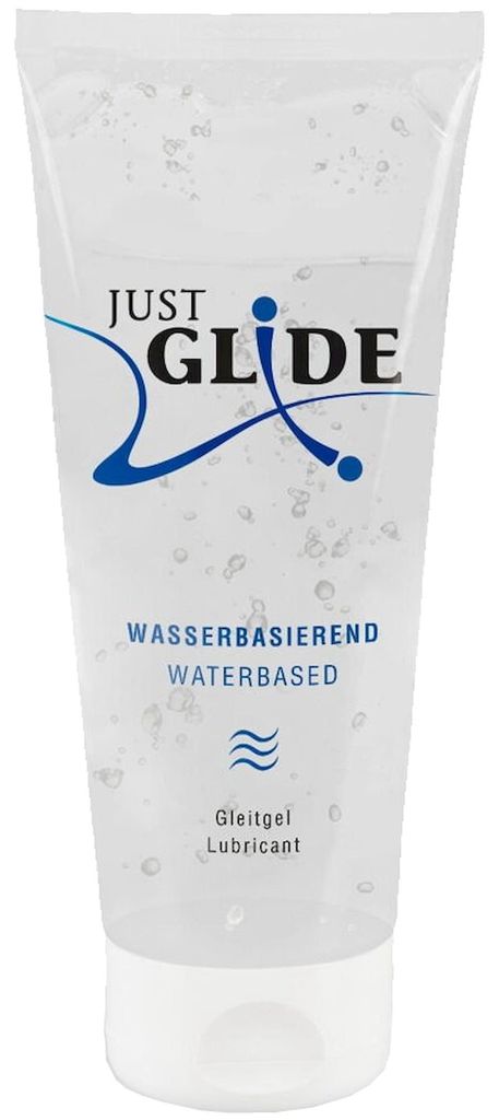 Just Glide glijmiddel, waterbasis, 200 ml Productafbeelding 