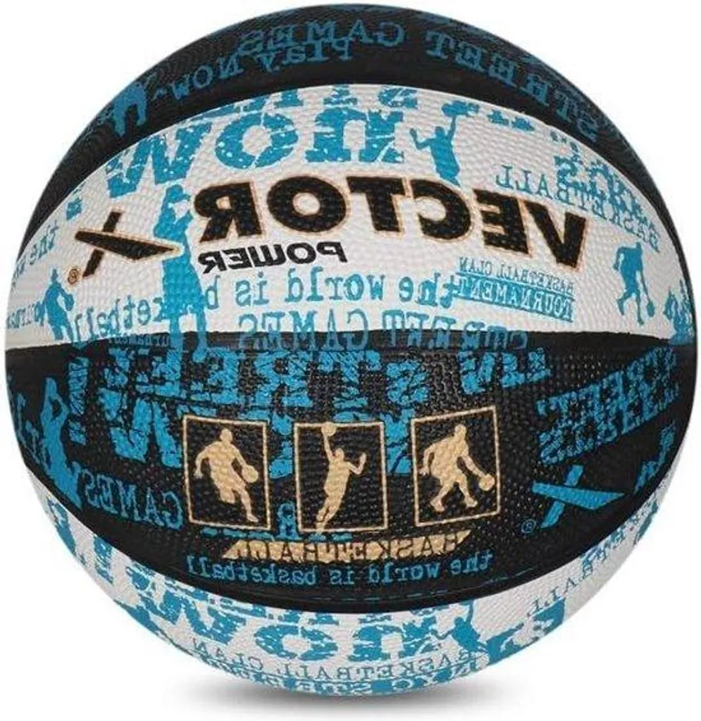 Ballon de basket étanche taille 7 caoutchouc avec grip supérieur