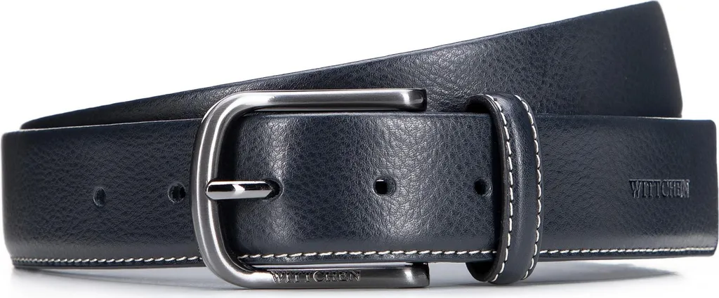 Cintura in Pelle Casual per Jeans - Cuoio Vintage Lavato Robusto