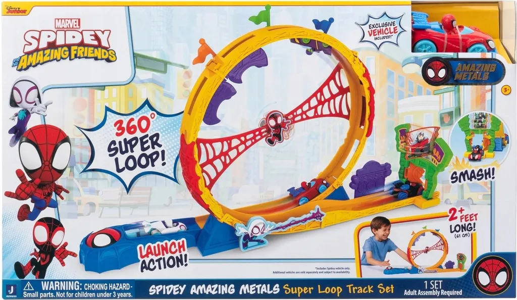 Super Loop Track Set Spidey avec véhicule die-cast haute résistance - 4
