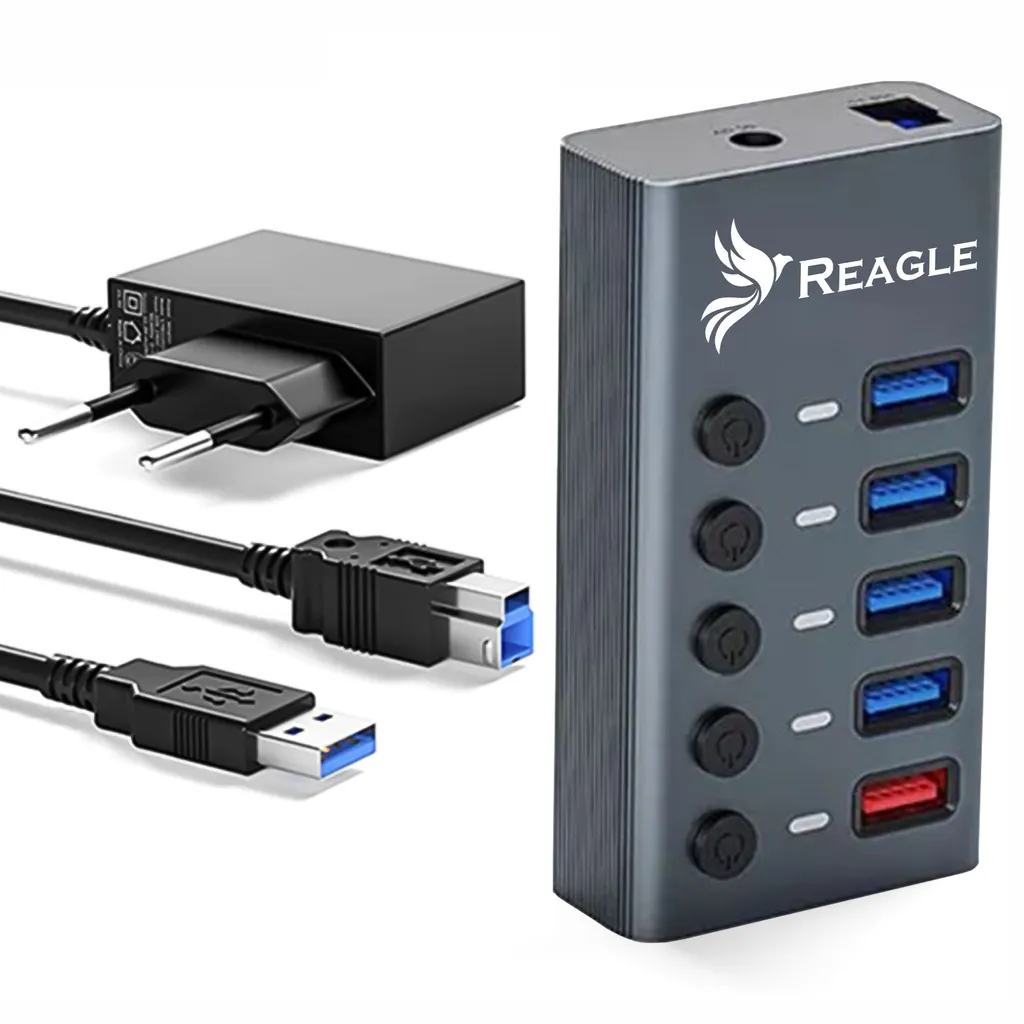 Hub USB 3.1 Reagle PRO: La Soluzione 4 Porte per lo Smart Working