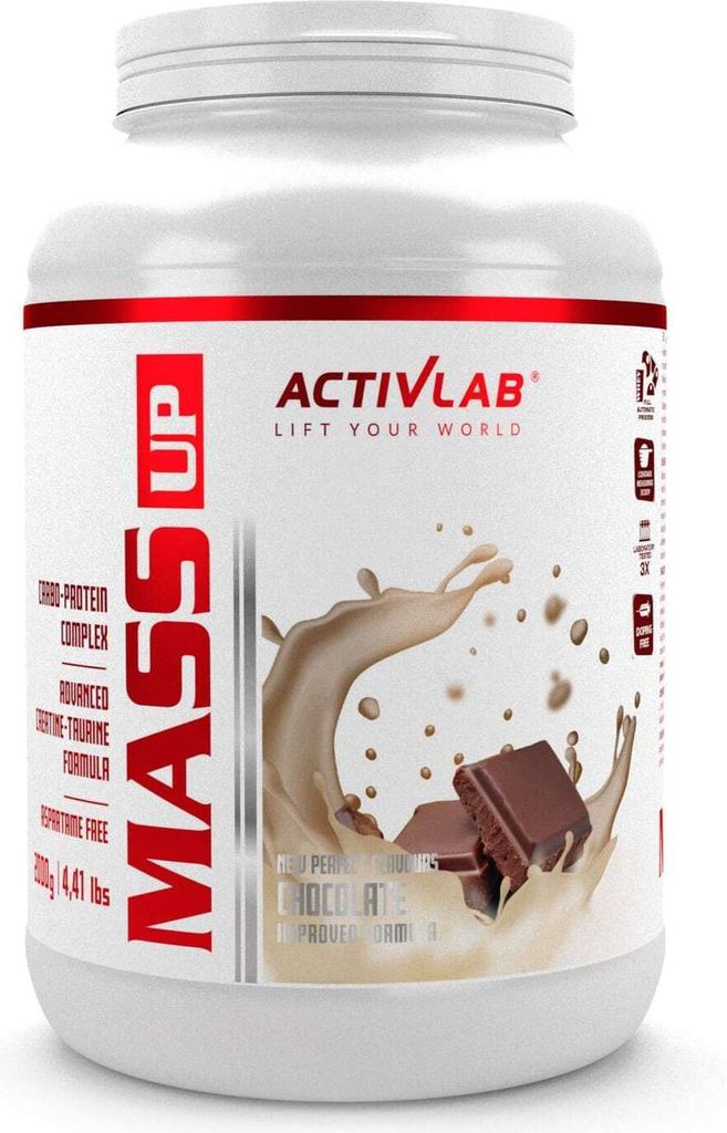 Activlab Mass Up 2000g Kohlenhydrate Kreatin Taurin - Schokolade