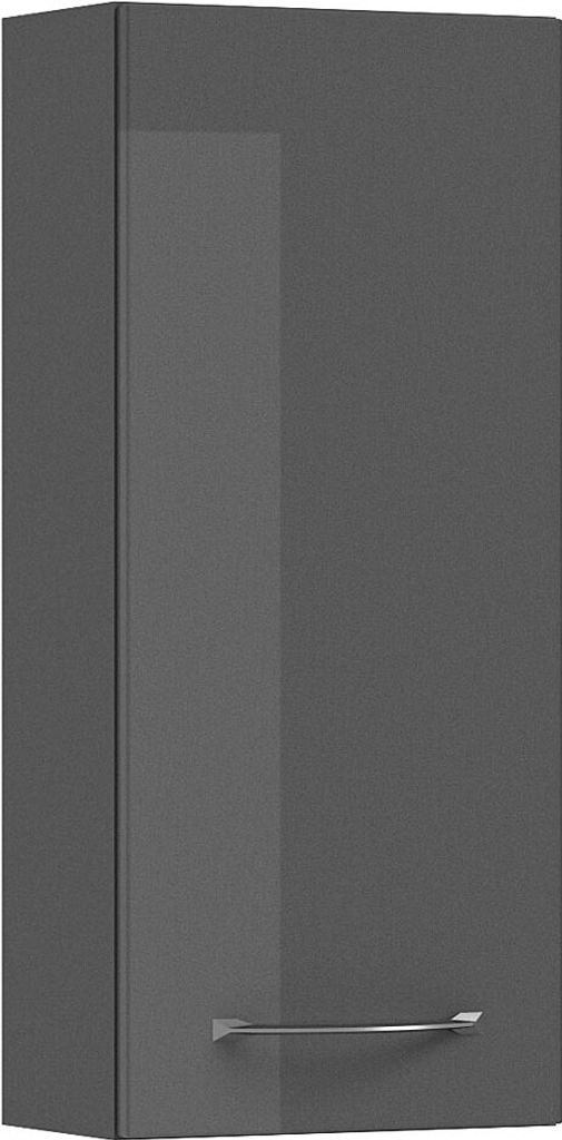 Wandschrank SOLINGEN-66 in Anthrazit Hochglanz - B/H/T: Produktbild 