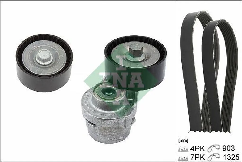 INA 529 0386 10 Kit de courroie trapézoïdale OE 504066407 pour Daily
