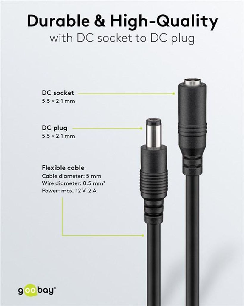 2 Cavi USB A A Spina DC 5V 2A 2.5x0.7 Mm - Lunghezza 1 Metro - Ricarica - 3