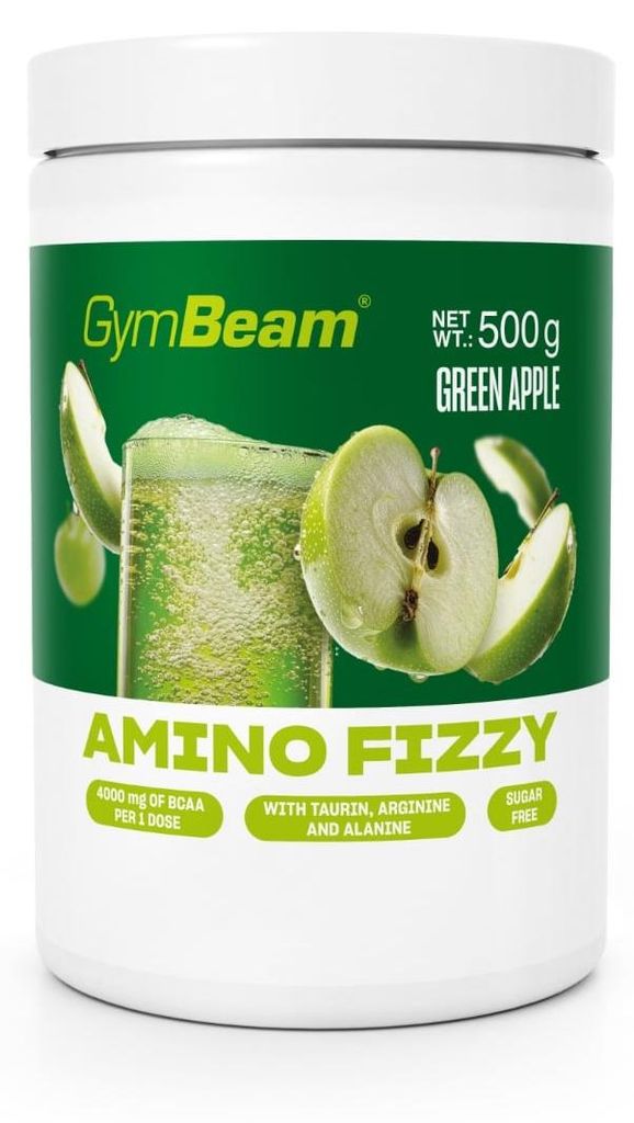 GymBeam - Amino Fizzy, 500 g, grüner Apfel Produktbild 